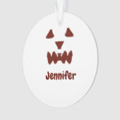 Brown Halloween effrayant visage chute ajouter nom (devant)