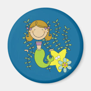 Brown Hazard Mermaid Magneet