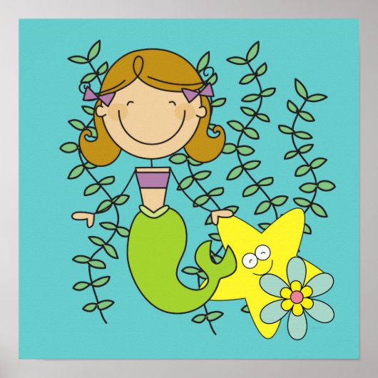 Brown Hazard Mermaid Poster (Voorkant)