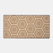 Brown Hexagon Penny Tile Hex Tile Motif (Recto)