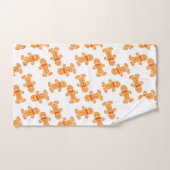 Brown homme en pain d'épices sur blanc (Serviette à main)