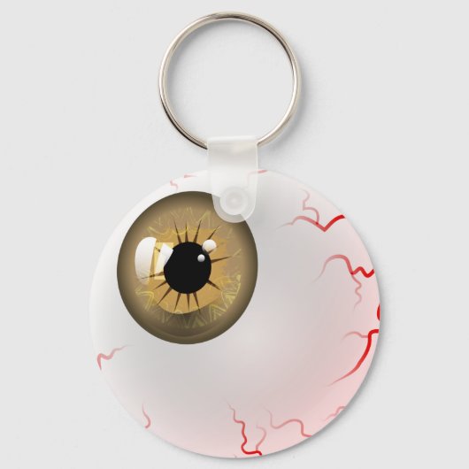Brown Horror Eyeball Sleutelhanger (Voorkant)