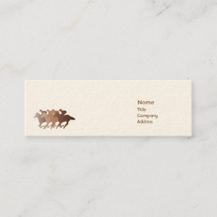 Brown Horse - Skinny Mini Visitekaartje