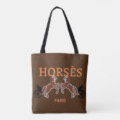 Brown Horses Cheval Designer sac Sac fourre-tout (Dos)