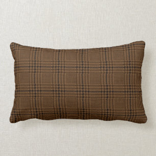 Brown Houndstooth Glen Check Pattern Kussen