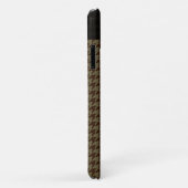 Brown Houndstooth Handsome Gentlemen's Pattern Case-Mate iPhone Case (Achterkant/rechts)