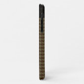 Brown Houndstooth Handsome Gentlemen's Pattern Case-Mate iPhone Case (Achterkant/links)