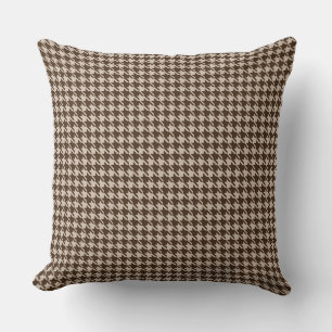 Brown Houndstooth Kussen