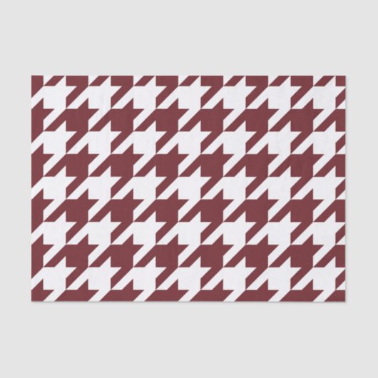 Brown Houndstooth Pattern Tissuepapier (Voorkant)