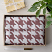 Brown Houndstooth Pattern Tissuepapier (Geschenk)
