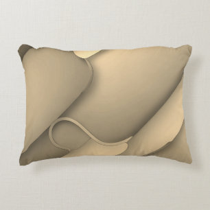 Brown Hues Modern Art Accent Kussen