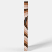 Brown Hypnotic Heart Love Pattern Case-Mate iPhone Case (Achterkant / Rechts)