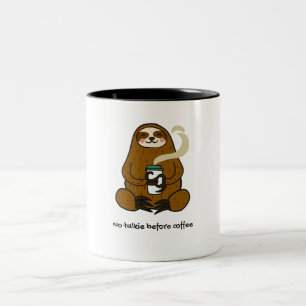 Brown illustreerde geen talkie voor koffie tweekleurige koffiemok