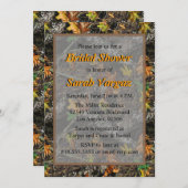 Brown - Invitations de douches nuptiales Camo (Devant / Derrière)