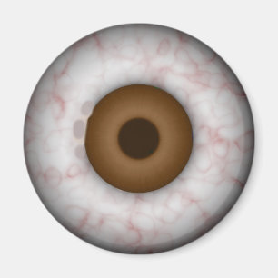 Brown Iris Eyeball Magnet Magneet