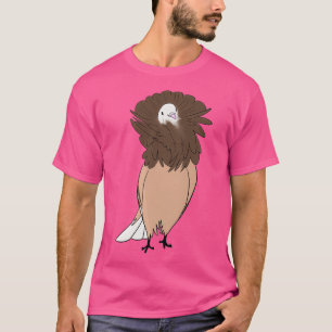 Brown Jacobin Pigeon 2 T-shirt