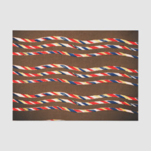 BROWN JAPANESE WOODBLOCK PATTERN WEEFSELPAPIER TISSUEPAPIER