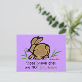 Brown Jelly Beans Briefkaart (Staand voorkant)