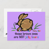 Brown Jelly Beans Briefkaart (Voorkant / Achterkant)