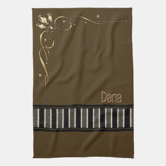 Brown Kitchen Hand Towel Theedoek (Verticaal)