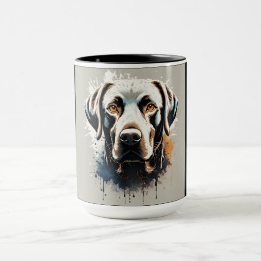 Brown Lab Pet Mok (Midden)