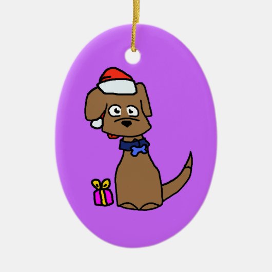 Brown Labrador Ornament (Voorkant)