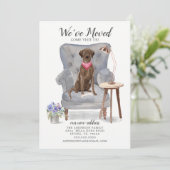 Brown Labrador Retriever Dog | Verplaatsingsaankon Aankondiging (Staand voorkant)