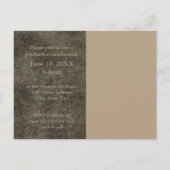 Brown Leather - Afstuderen Aankondiging Post Kaart (Achterkant)
