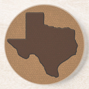 Brown Leather Kijk Texas Zandsteen Onderzetter