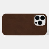 Brown Leather Phone Case Classic Durable Stylish  iPhone Hoesje (Achterkant horizontaal)