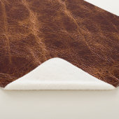 Brown leather textureleather,texture,abstract,acce sherpa deken (3/4)