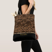 Brown Leopard Animal Print Draagtas (Dichtbij)