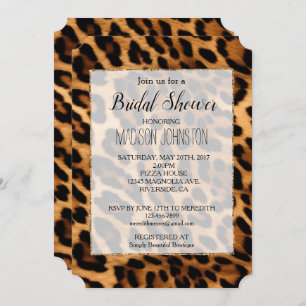 Brown Leopard Animal Print Kaart