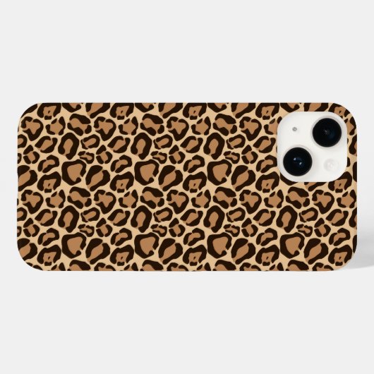 Brown Leopard Print Case-Mate iPhone Case (Achterkant (horizontaal))