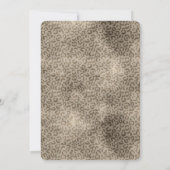 Brown Leopard Print Gold Glitter sparkle Kaart (Achterkant)