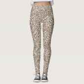 Brown Leopard Print Leggings (Voorkant)