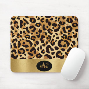Brown Leopard Print Muismat