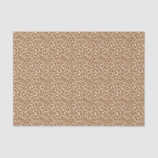 Brown Leopard Print Tissuepapier (Voorkant)