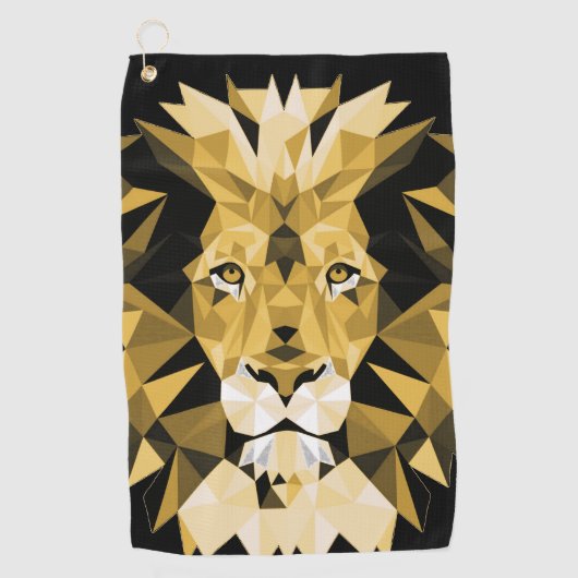 Brown Lion Golfhanddoek (Voorkant)