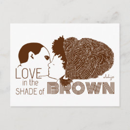 BROWN LOVE IN BROWN BRIEFKAART