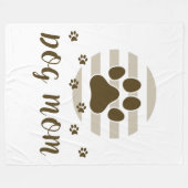 Brown maman chien Aimer 60x80 Couverture polaire (Devant (Horizontal))