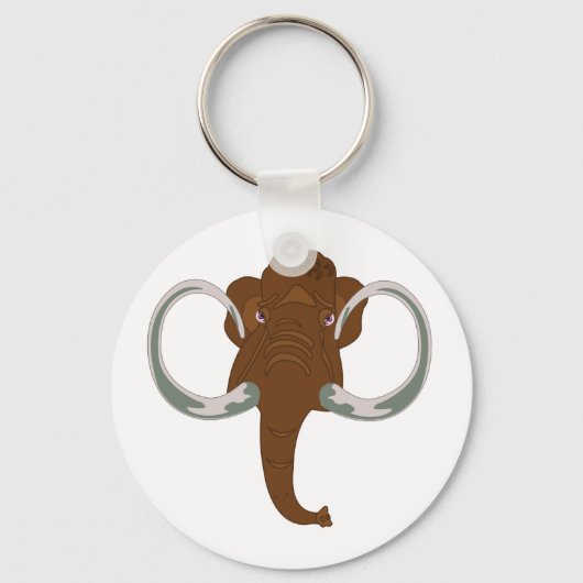 Brown Mammoth Keychain (Voorkant)