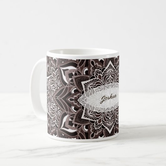 Brown Mandala Mug (Devant gauche)