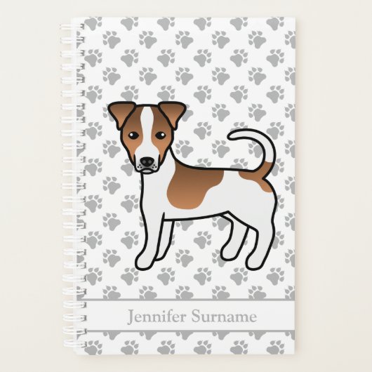 Brown Manteau lisse Jack Russell Terrier Chien et  (Devant)