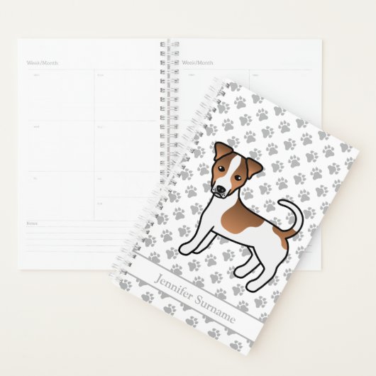 Brown Manteau lisse Jack Russell Terrier Chien et  (Devant avec enveloppe)