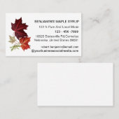 Brown Maple Leaf Visitekaartje (Voorkant / Achterkant)