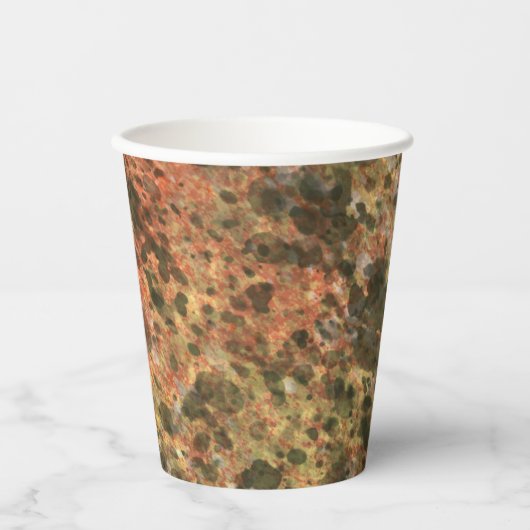 Brown Marble Coffee Papieren Bekers (Voorkant)