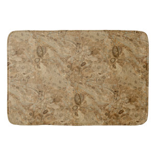 Brown Marble Fossil Kijk Badmat