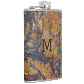 Brown Marble Stone Print Heupfles (Rechts)