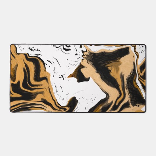 Brown marbré et Empreinte de léopard noir (Recto)